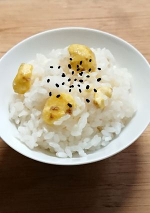 秋に食べたい♪栗ごはん おこわ風-レシピのメイン写真