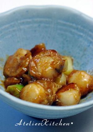 ベビーホタテとネギのコチジャン焼き-レシピのメイン写真
