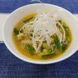長ネギと豚肉のピリ辛スープ