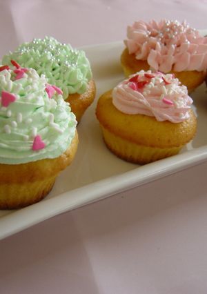 ★パステルカラーのデコカップケーキ★-レシピのメイン写真