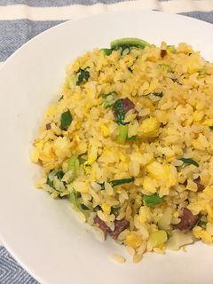 ネギとレタスのチャーハン-レシピのメイン写真