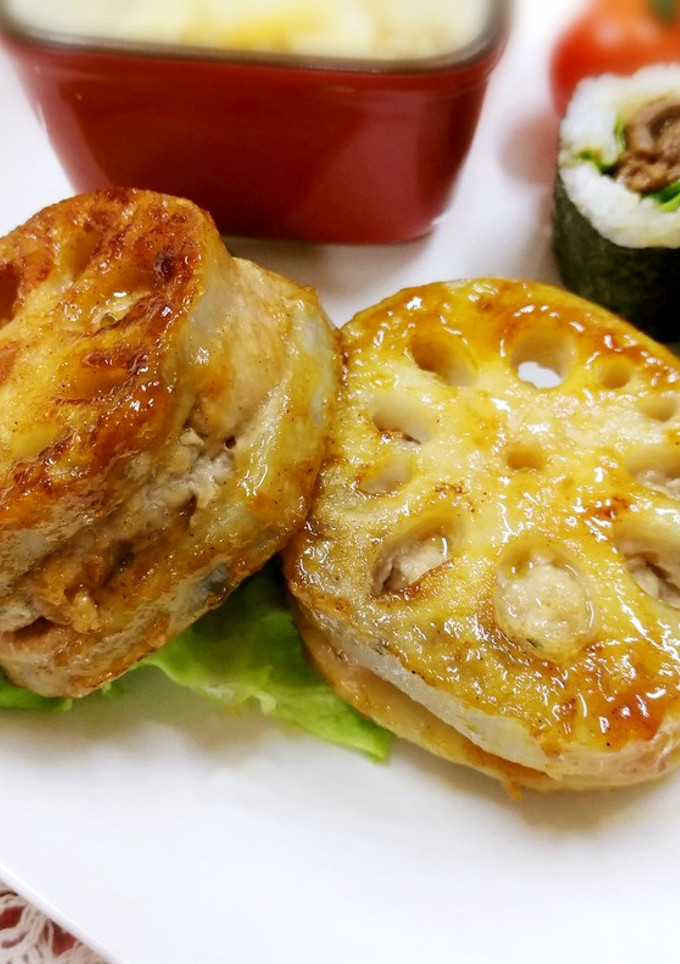 お好みソースで簡単！れんこんのはさみ焼き-レシピのメイン写真