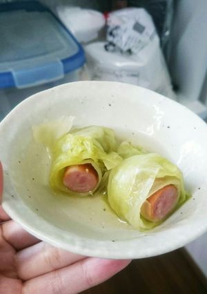 コンビニのおでん出汁でロールウインナー-レシピのメイン写真