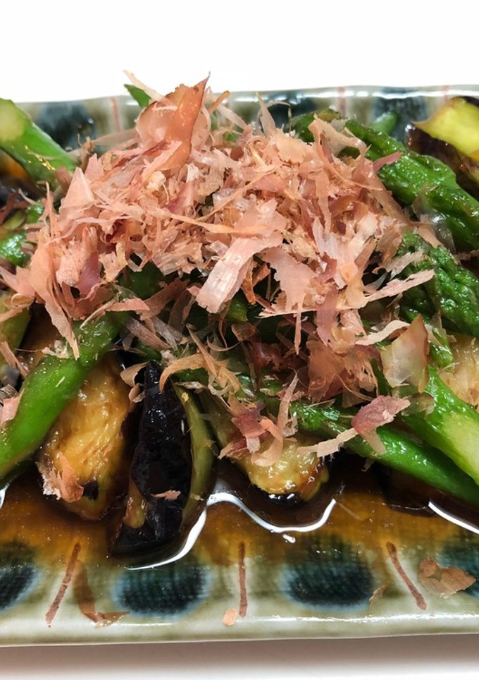 なすとアスパラの揚げ浸し【JA北越後】-レシピのメイン写真