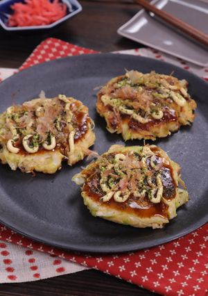 白菜たっぷり♪ヘルシー豆腐のお好み焼き-レシピのメイン写真