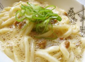お皿１つで簡単！納豆たまごうどん-レシピのメイン写真
