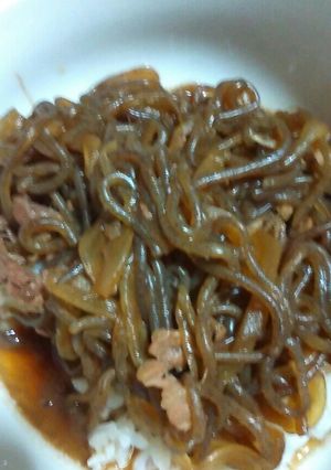 旦那と私の大好きな我が家の牛丼-レシピのメイン写真