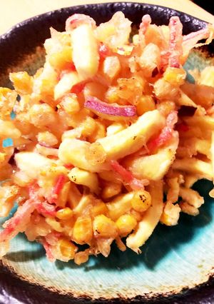 子供が大好き！カリカリ甘いかき揚げ-レシピのメイン写真