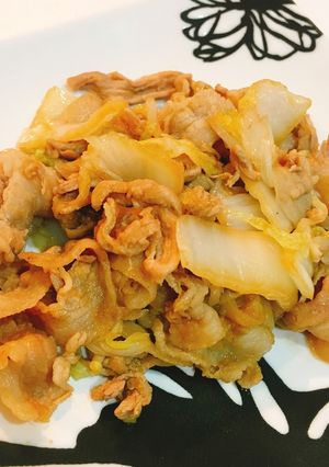 豚バラ肉と白菜の生姜焼き-レシピのメイン写真
