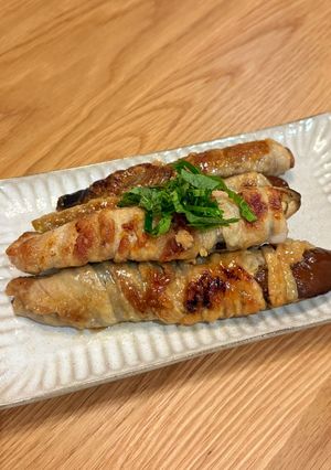 トロトロ茄子の豚バラ巻き🍆-レシピのメイン写真