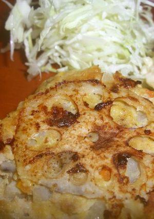 レンコン入りハンバーグ-レシピのメイン写真