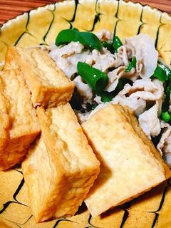 豚バラと厚揚げの炒め物-レシピのメイン写真