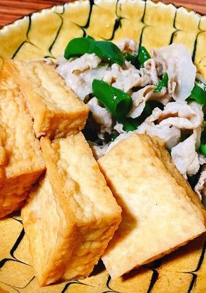 豚バラと厚揚げの炒め物-レシピのメイン写真