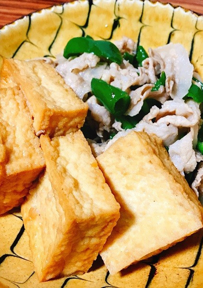豚バラと厚揚げの炒め物-レシピのメイン写真