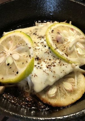太刀魚のレモンチーズ焼き(スキレット)-レシピのメイン写真