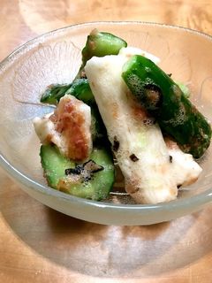 長芋ときゅうりの梅かつお塩昆布和え-レシピのメイン写真