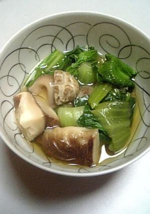 青梗菜としいたけの含め煮-レシピのメイン写真