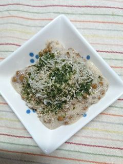 美味!納豆と、とろろ昆布と青のり-レシピのメイン写真
