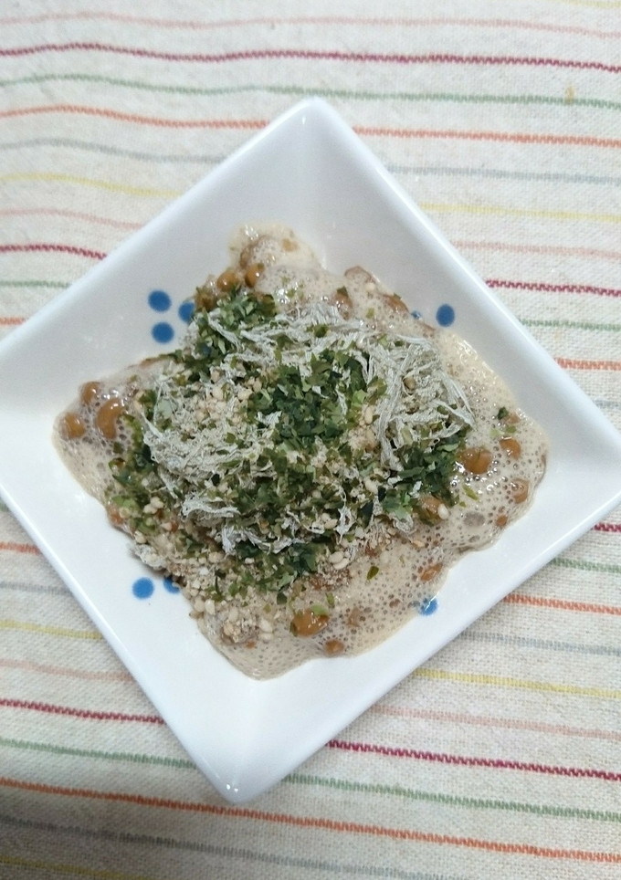 美味！納豆と、とろろ昆布と青のり-レシピのメイン写真