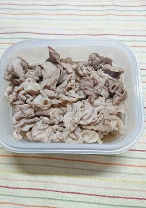 活躍！ストック豚肉の甘辛煮(^-^)v-レシピのメイン写真