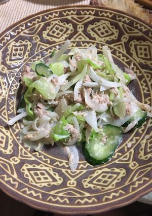 オニオンキャベツときゅうりサラダ-レシピのメイン写真