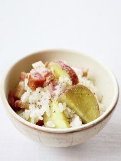 ベーコンとバターの香りで【さつまいもご飯-レシピのメイン写真