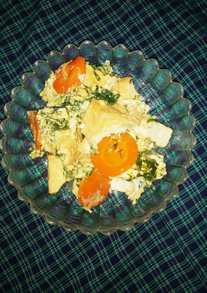 大根の葉、捨てないで！厚揚げと卵とじ-レシピのメイン写真