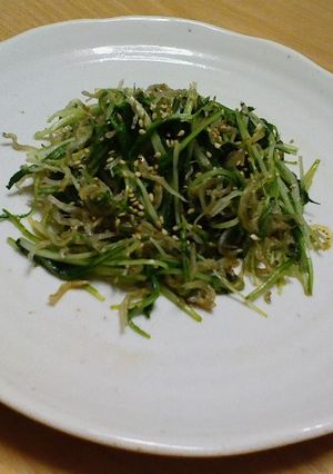 はやウマ！水菜とじゃこのサッパリ炒め-レシピのメイン写真
