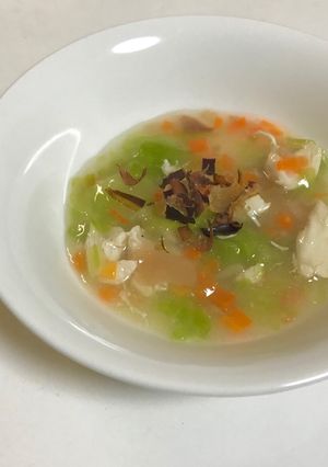 【ペット用】お煎餅入！鶏と野菜のあんかけ-レシピのメイン写真