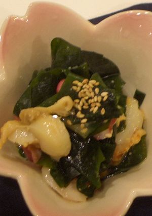 魚介とわかめのからし酢味噌-レシピのメイン写真