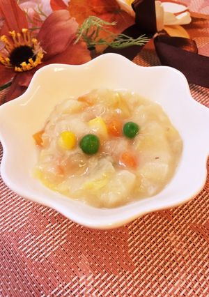 離乳食後期〜☆白菜とさつまいもシチュー-レシピのメイン写真