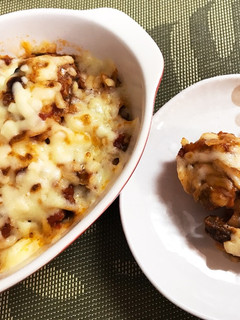 サバ缶のトマト煮込みせんべいラザニア風-レシピのメイン写真