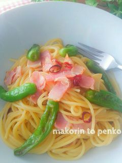 簡単*ししとうとベーコンのペペロンチーノ-レシピのメイン写真