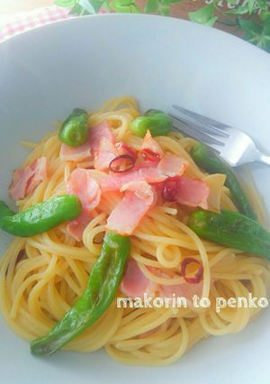 簡単＊ししとうとベーコンのペペロンチーノ-レシピのメイン写真