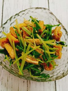 水菜と油揚げの和え物-レシピのメイン写真