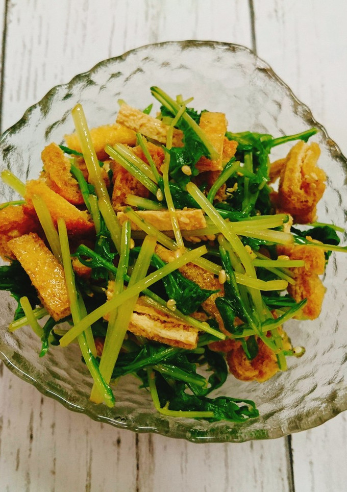 水菜と油揚げの和え物-レシピのメイン写真