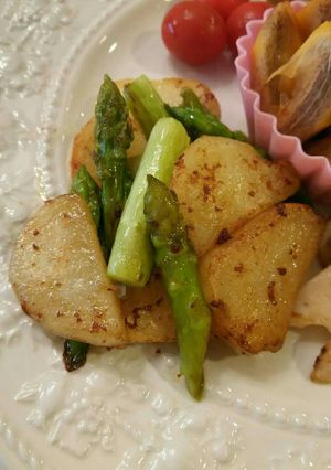 アスパラとじゃが芋のバター醤油炒め-レシピのメイン写真