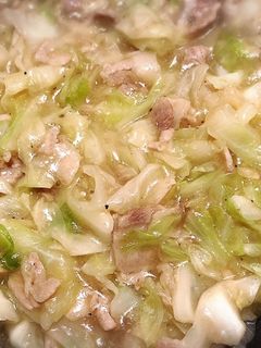 創味シャンタンでキャベツと豚肉あんかけ丼-レシピのメイン写真
