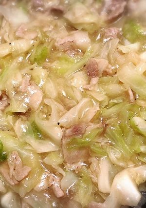 創味シャンタンでキャベツと豚肉あんかけ丼-レシピのメイン写真