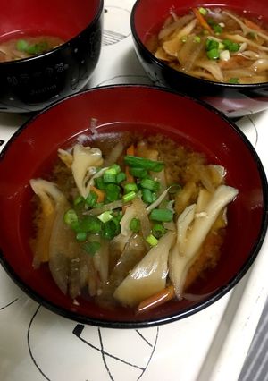 舞茸と大根と人参のお味噌汁〜重ね煮で〜-レシピのメイン写真