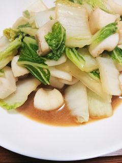 イカと白菜のぽん酢さっと炒め-レシピのメイン写真