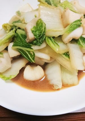 イカと白菜のぽん酢さっと炒め-レシピのメイン写真