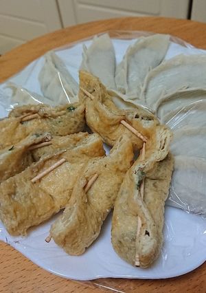餃子の餡があまったら…油揚げ餃子-レシピのメイン写真