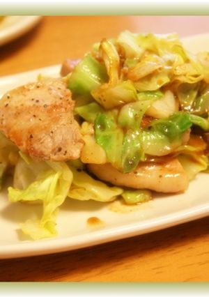 春キャベツと豚ロースの炒め物-レシピのメイン写真