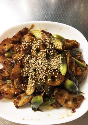 れんこんとみょうがの照り照り照り!-レシピのメイン写真