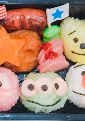 ツムツム キャラ弁 幼稚園弁当-レシピのメイン写真