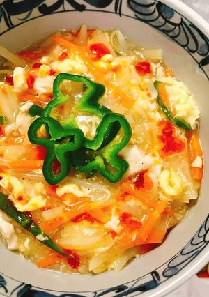 ⭐️本当に美味しい酸辣湯（サンラータン）-レシピのメイン写真