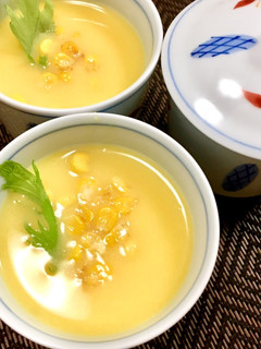 クリチの茶碗蒸し♪コーンスープかけ-レシピのメイン写真
