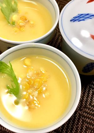 クリチの茶碗蒸し♪コーンスープかけ-レシピのメイン写真