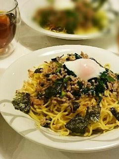 和風そぼろ焼きそばの温玉のせ-レシピのメイン写真